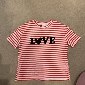 H&M Mickey Mouse LOVE Top